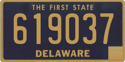 DE license plate 619037