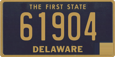 DE license plate 61904