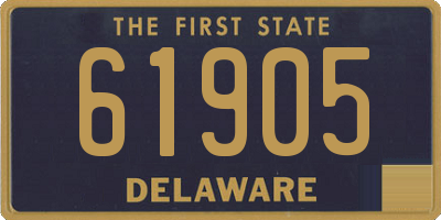 DE license plate 61905