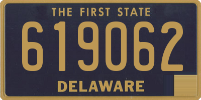 DE license plate 619062