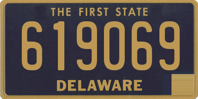 DE license plate 619069