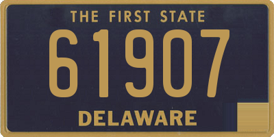 DE license plate 61907