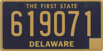 DE license plate 619071