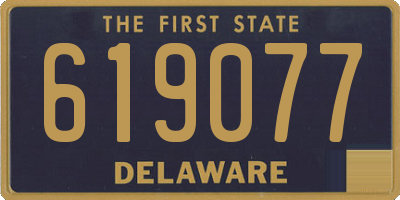 DE license plate 619077