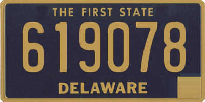 DE license plate 619078