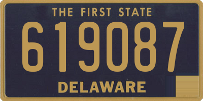 DE license plate 619087