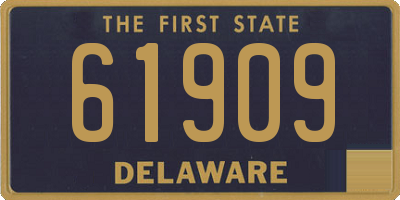 DE license plate 61909