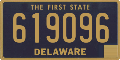DE license plate 619096