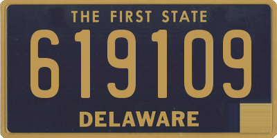DE license plate 619109