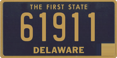 DE license plate 61911