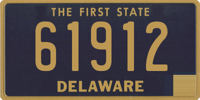 DE license plate 61912