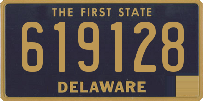 DE license plate 619128