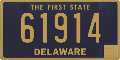 DE license plate 61914