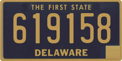 DE license plate 619158