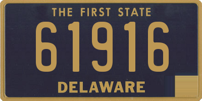 DE license plate 61916