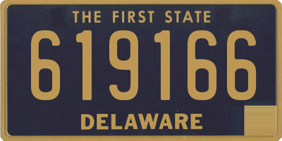 DE license plate 619166