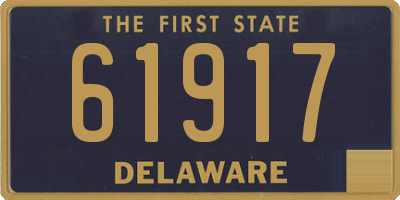 DE license plate 61917