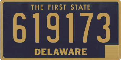 DE license plate 619173