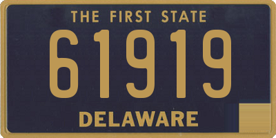 DE license plate 61919