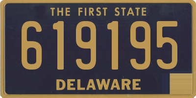 DE license plate 619195