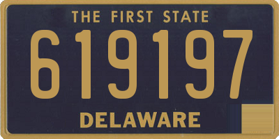 DE license plate 619197