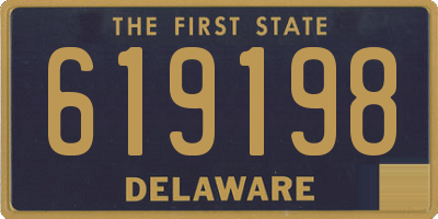 DE license plate 619198