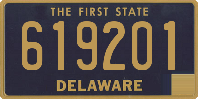 DE license plate 619201