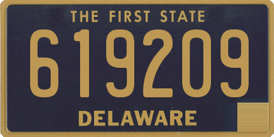 DE license plate 619209