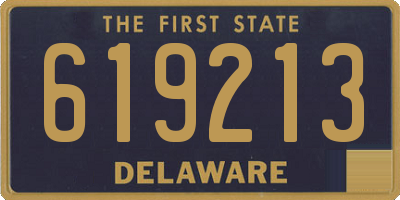 DE license plate 619213