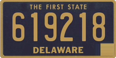 DE license plate 619218