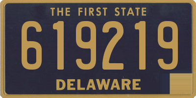 DE license plate 619219