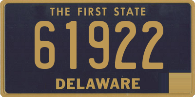 DE license plate 61922