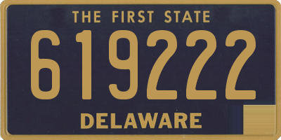 DE license plate 619222