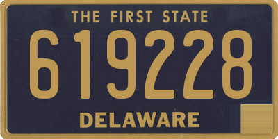 DE license plate 619228