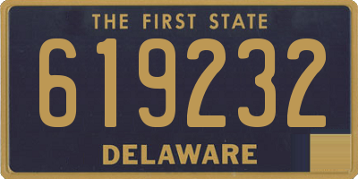 DE license plate 619232