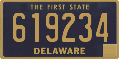 DE license plate 619234