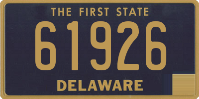 DE license plate 61926