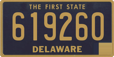 DE license plate 619260