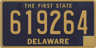 DE license plate 619264