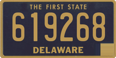 DE license plate 619268