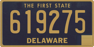 DE license plate 619275