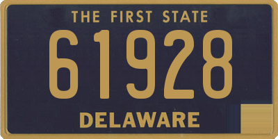 DE license plate 61928