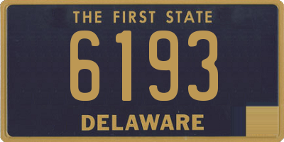 DE license plate 6193