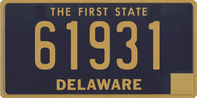 DE license plate 61931