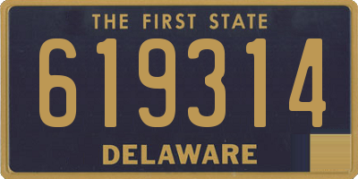DE license plate 619314