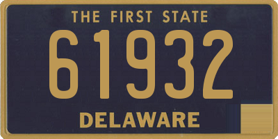 DE license plate 61932