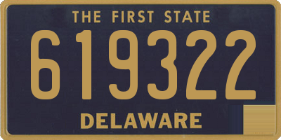 DE license plate 619322