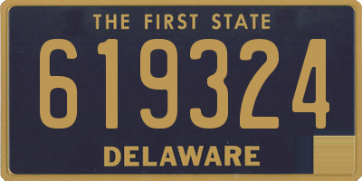 DE license plate 619324