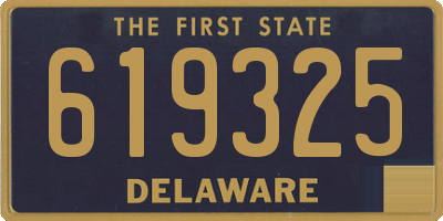 DE license plate 619325