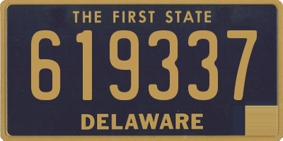 DE license plate 619337